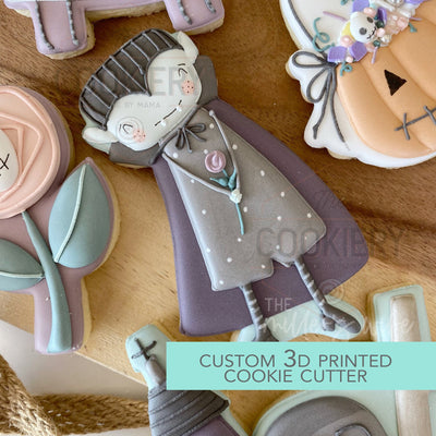 Cute Vampire Cookie Cutter - Halloween Cookie Cutter -  3D Printed Cookie Cutter - TCK89124