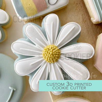 Daisy Flower Cookie Cutter, Gardening Cookie Cutter - 3D Printed Cookie Cutter - TCK82164