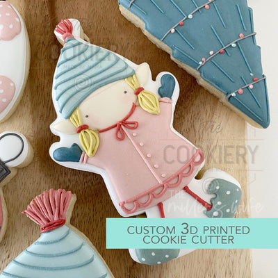 Christmas Elf Snow Angel Cookie Cutter  - Christmas Cookie Cutter   - 3D Printed Cookie Cutter - TCK87182