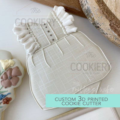 Ruffled Romper Cookie Cutter -  Baby Shower Cookie Cutter -   3D Printed Cookie Cutter - TCK32145