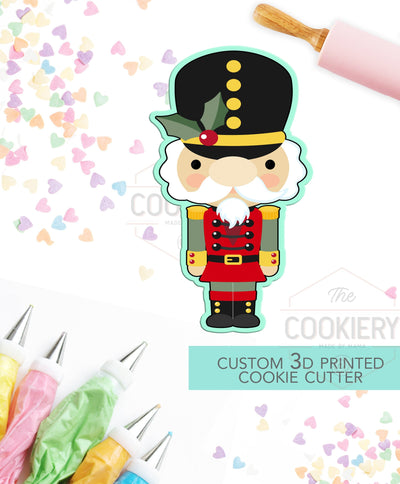 Tall Skinny Nutcracker Cookie Cutter - Winter Christmas Cutter -   3D Printed Cookie Cutter - TCK89128
