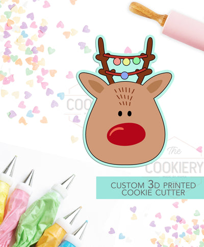 Cute Reindeer Cookie Cutter - Winter Christmas Cutter -   3D Printed Cookie Cutter - TCK89127