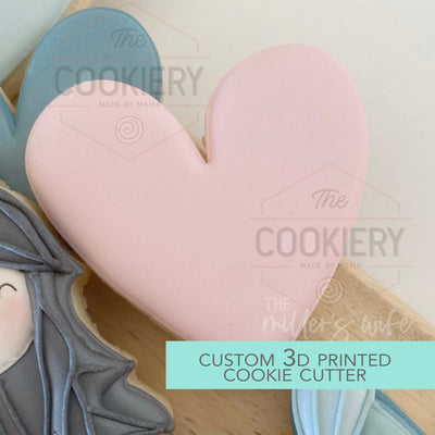 Heart Cookie Cutter- Valentine's Day Cookie Cutter -  3D Printed Cutter - TCK47139