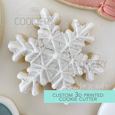 Winter Snowflake Cookie Cutter - Christmas Cookie Cutter   - 3D Printed Cookie Cutter - TCK87191