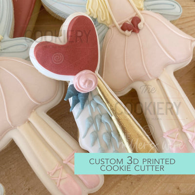 Heart Wand I Love you Fairy Much Valentine's Day Cookie Cutter -  3D Printed Cutter - TCK47142