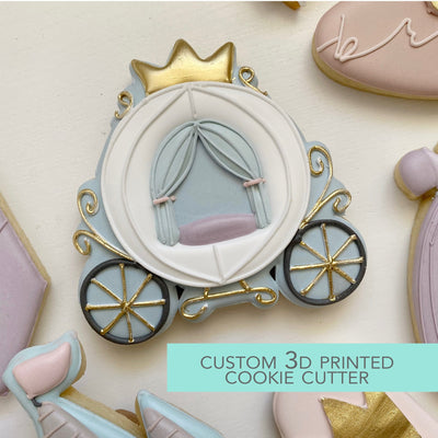 Princess Carriage Cookie Cutter - Fairytale Cookie Cutter  - 3D Printed Cookie Cutter - TCK72130