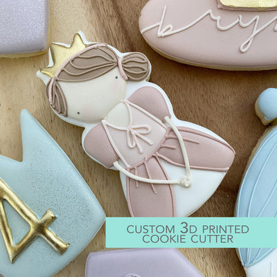 Princess with Crown Cookie Cutter - Fairytale Cookie Cutter  - 3D Printed Cookie Cutter - TCK72131