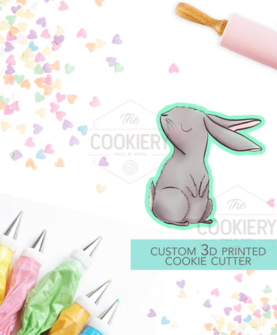 Standing Bunny Cookie Cutter, Easter Bunny Cutter, 3D Printed Cookie Cutter - TCK13187