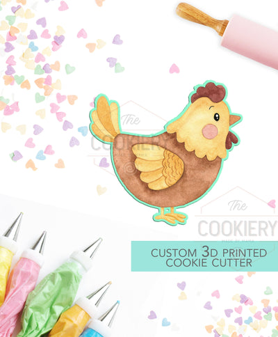 Chicken Cookie Cutter -  Cookie Cutter - 3D Printed Cookie Cutter - TCK34178