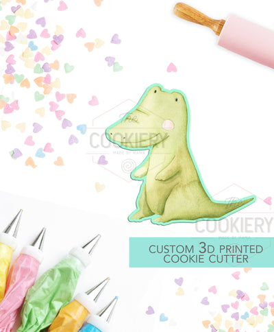 Crocodile Cookie Cutter - Jungle Safari Cookie Cutter - 3D Printed Cookie Cutter - TCK34182