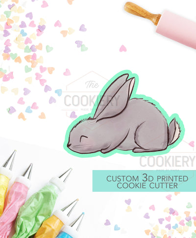 Sniffing Bunny Cookie Cutter, Easter Bunny Cutter, 3D Printed Cookie Cutter - TCK13188