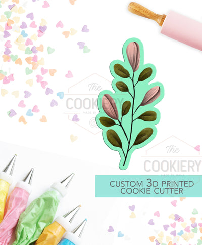 Spring floral buds -  Easter Cookie Cutter  - 3D Printed Cookie Cutter - TCK89141