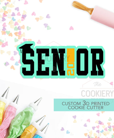 Senior - GRaduation Cutter, Back to School Cutter - Stencil and Cutter - 3D Printed Cookie Cutter - TCK52138
