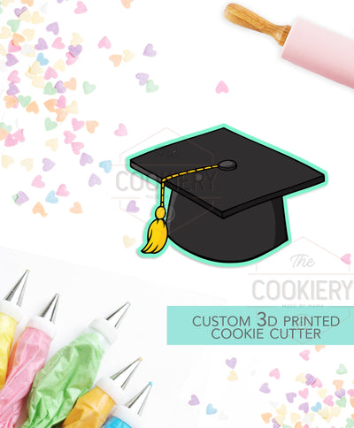 Graduation Cap Cookie Cutter - Graduation Cap Cutter  - 3D Printed Cookie Cutter - TCK52126