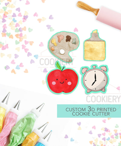 Mini School Elements Set - Mini Back To School Cookie Cutters - 3D Printed Cookie Cutter - TCK52134 - Set of 4