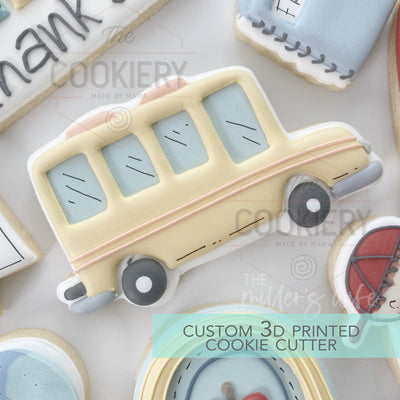 School Bus Cookie Cutter - Back to School - 3D Printed Cookie Cutter - TCK52143