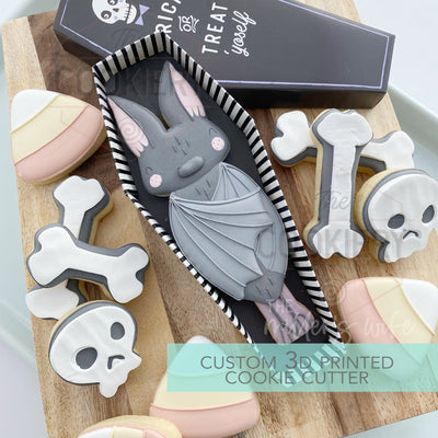 Tall Skinny Bat Cookie Cutter - Halloween - Cookie Cutter - 3D Printed Cookie Cutter - TCK62177