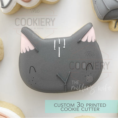 Black Cat Face - Halloween Cookie Cutter - 3D Printed Cookie Cutter - TCK62182