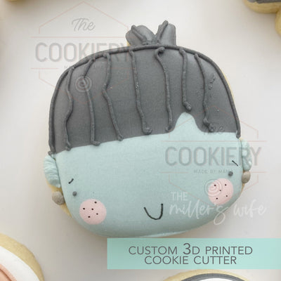 Frankenstein Face - Halloween Cookie Cutter - 3D Printed Cookie Cutter - TCK62183