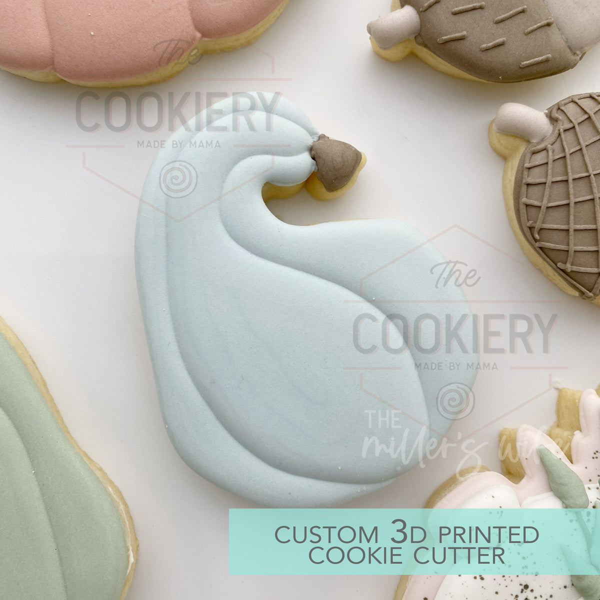 Curvy Gourd Cookie Cutter - Fall and Thanksgiving - Cookie Cutter - 3D ...