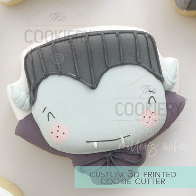 Vampire Face - Halloween Cookie Cutter - 3D Printed Cookie Cutter - TCK62192