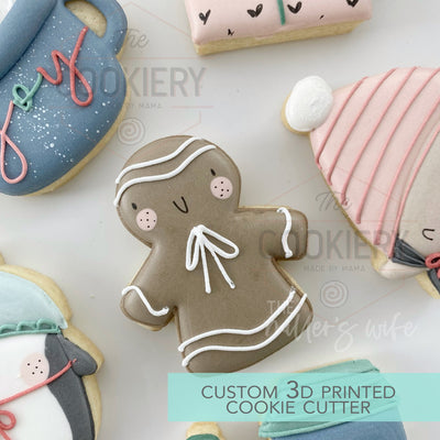 Gingerbread Boy Cookie cutter - Christmas Cookie Cutter - 3D Printed Cookie Cutter - TCK87210