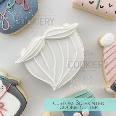 Santa Beard Cookie cutter - Christmas Cookie Cutter - 3D Printed Cookie Cutter - TCK87204