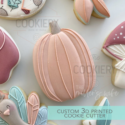 Pumpkin Cookie Cutter - Fall and Thanksgiving - Cookie Cutter - 3D Printed Cookie Cutter - TCK86176