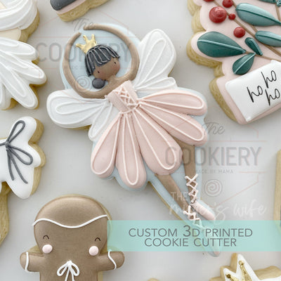 Sugar Plum Fairy Nutcracker Cookie Cutter - Christmas Cookie Cutter - 3D Printed Cookie Cutter - TCK87227