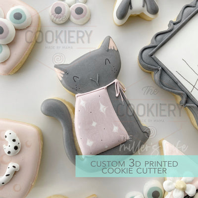 Black Cat Cookie Cutter - Halloween Cookie Cutter - 3D Printed Cookie Cutter - TCK63148
