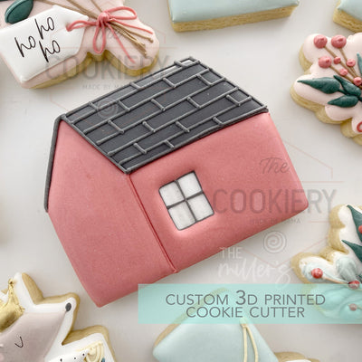 Christmas House cutter - Christmas Cookie Cutter - 3D Printed Cookie Cutter - TCK87231