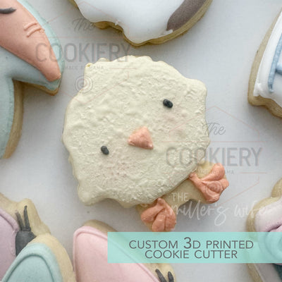 Fluffy Chick Cookie Cutter - Easter Cookie Cutter - 3D Printed Cookie Cutter - TCK13200