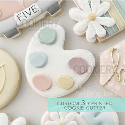 Paint Palette Cookie Cutter, Gardening Cookie Cutter - 3D Printed Cookie Cutter - TCK72158