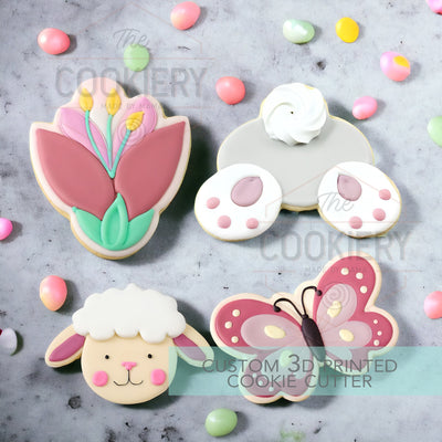 Mini Easter Spring Elements Cookie Cutter Set - Mini Cookie Cutters - 3D Printed Cookie Cutter - TCK89170 - Set of 4